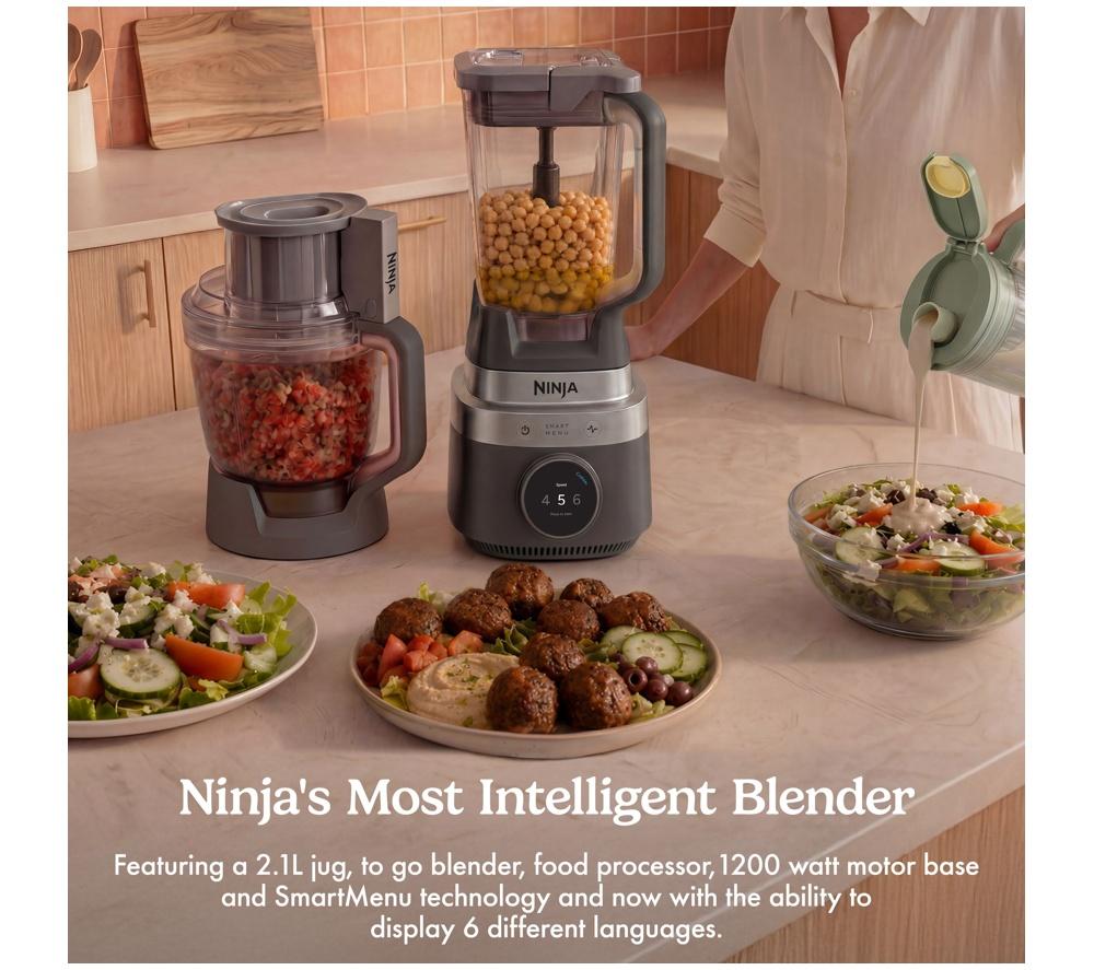 NINJA CrushBOSS LB401UKBK 3-in-1 Kitchen System with Food Processor & Tumbler - Onyx image number 2 of 10