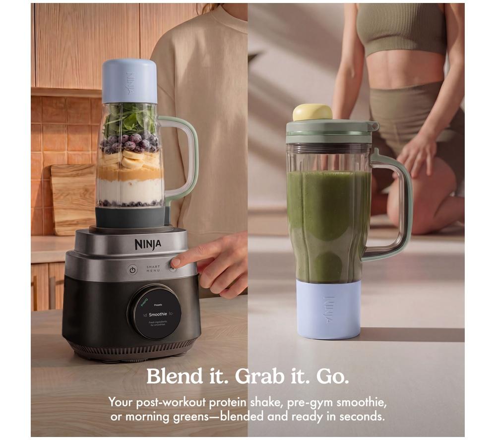 NINJA CrushBOSS LB401UKBK 3-in-1 Kitchen System with Food Processor & Tumbler - Onyx image number 3 of 10