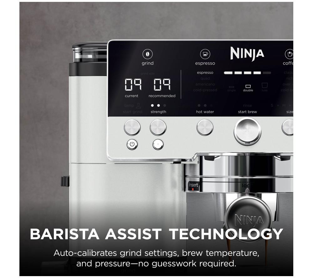 NINJA Luxe Caf&eacute; Premier Plus Series ES655UKWH Bean to Cup Coffee Machine - Oat White image number 7 of 11