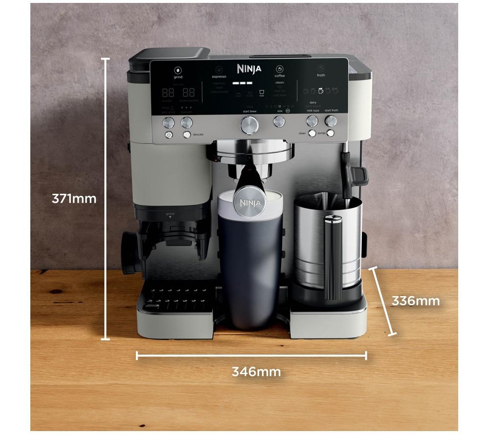 NINJA Luxe Caf&eacute; Premier Plus Series ES655UKWH Bean to Cup Coffee Machine - Oat White image number 9 of 11