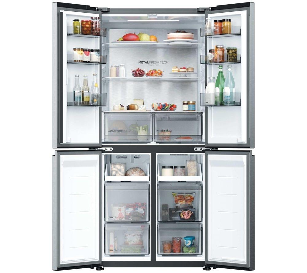 HAIER Cube Series 5 HCR58S18DNMM American-Style Smart Fridge Freezer - Inox image number 2 of 7