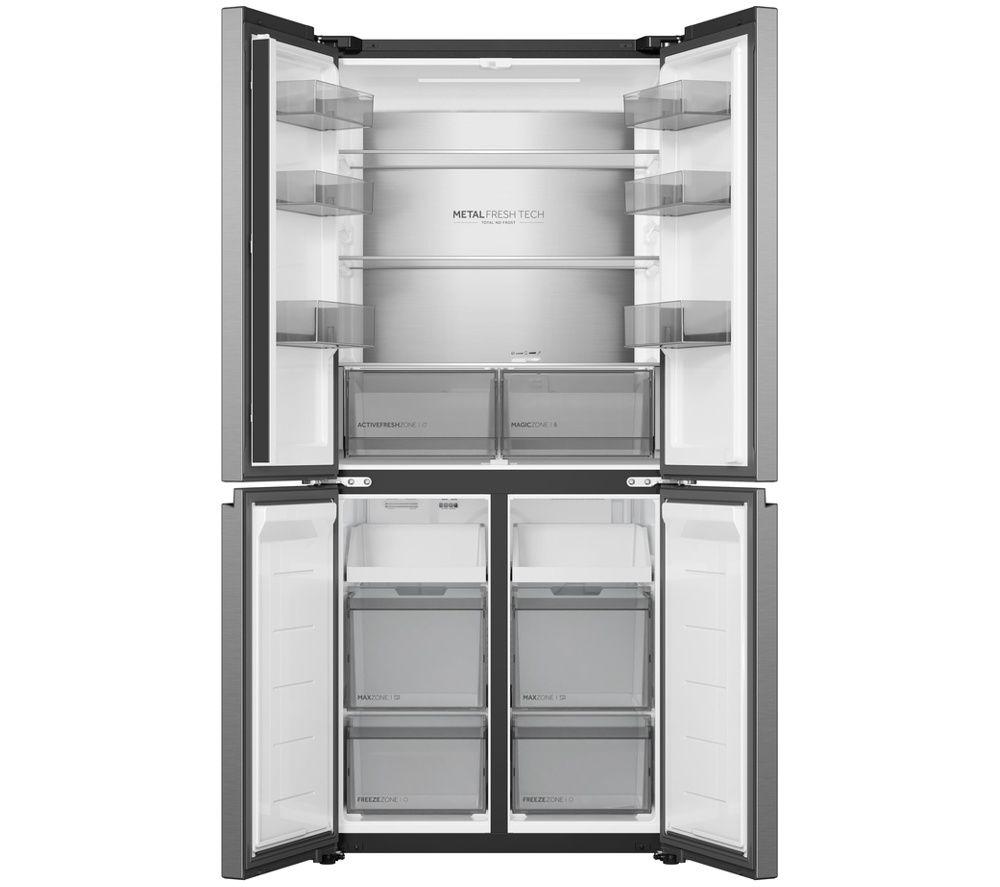 HAIER Cube Series 5 HCR58S18DNMM American-Style Smart Fridge Freezer - Inox image number 4 of 7