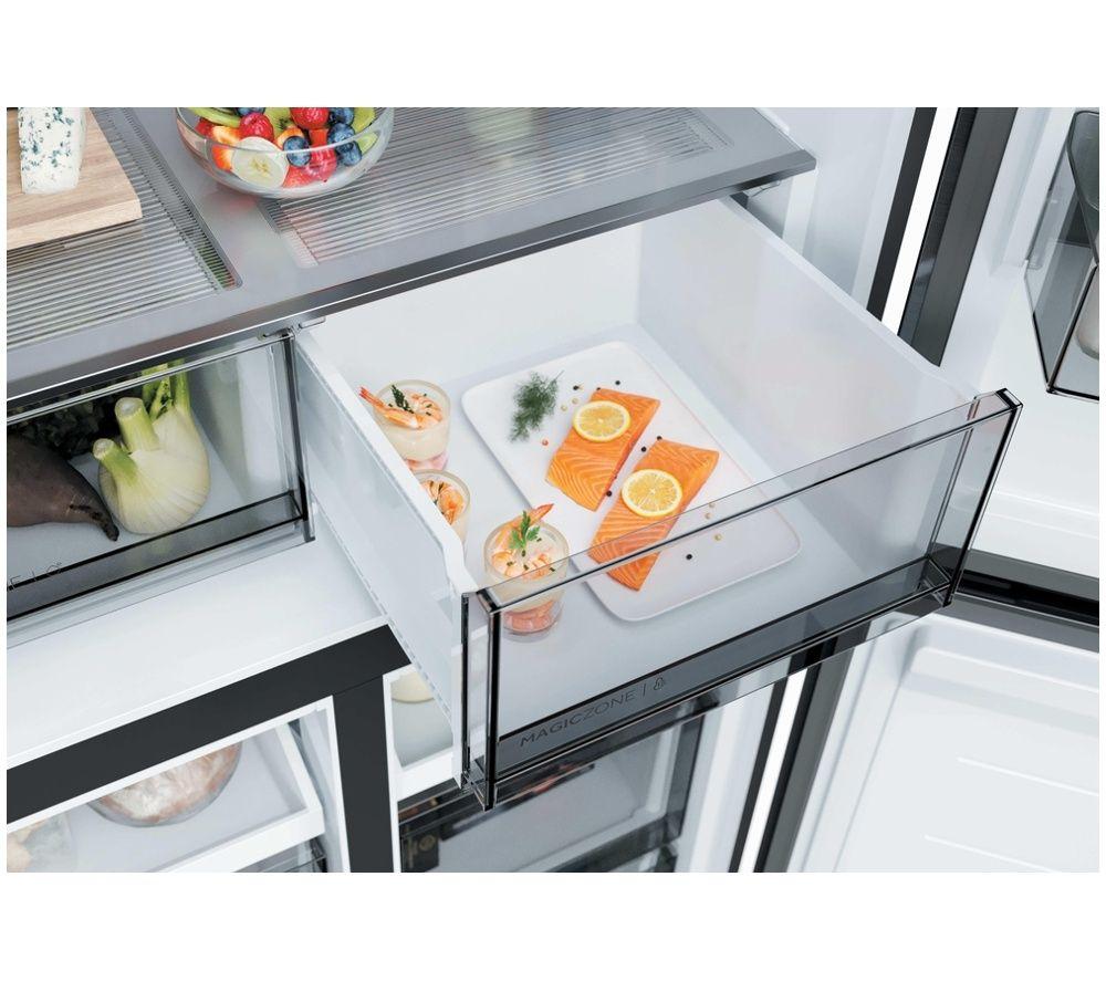 HAIER Cube Series 5 HCR58S18DNMM American-Style Smart Fridge Freezer - Inox image number 5 of 7