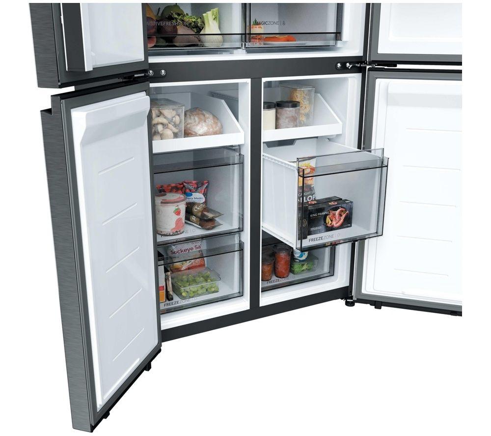 HAIER Cube Series 5 HCR58S18DNMM American-Style Smart Fridge Freezer - Inox image number 6 of 7