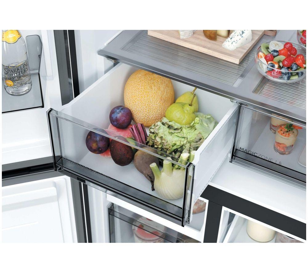 HAIER Cube Series 5 HCR58S18DNMM American-Style Smart Fridge Freezer - Inox image number 7 of 7