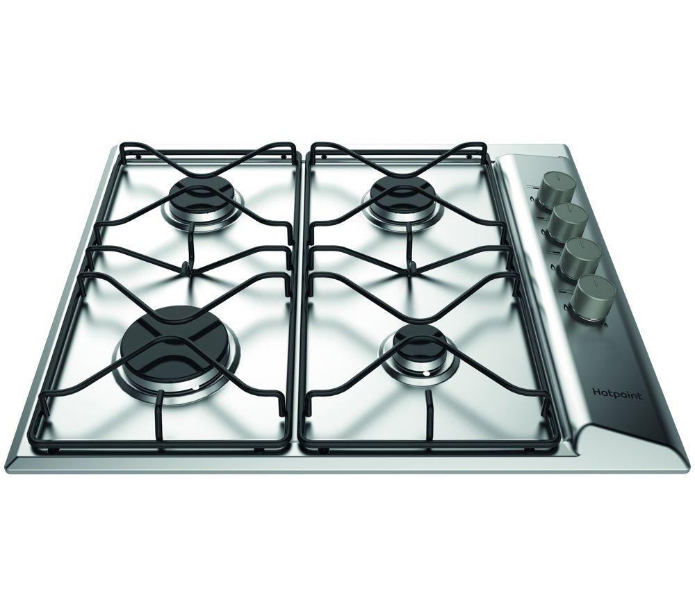 Hotpoint PAN 642 IX/H 60Cm Gas Hob, Auto Ignition, 4 Gas Burners (Side Controls) - Image 4