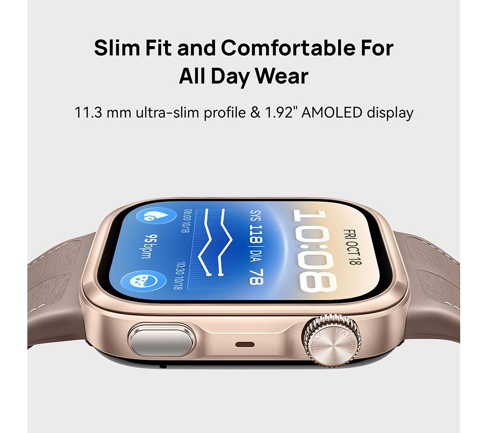 HUAWEI Watch D3 - Black with Black Fluoroelastomer Strap image number 6 of 12