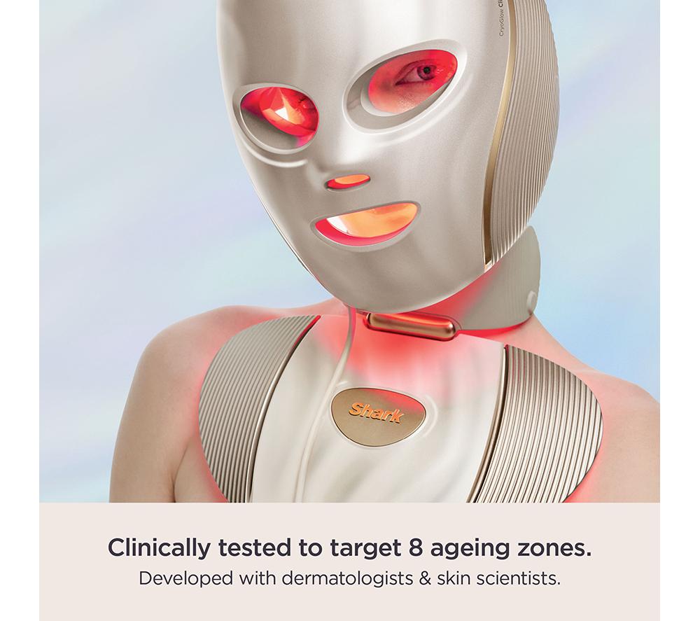 SHARK FW575UKGD1 CryoGlow Clinic LED Face + Body System - White Gold image number 2 of 10