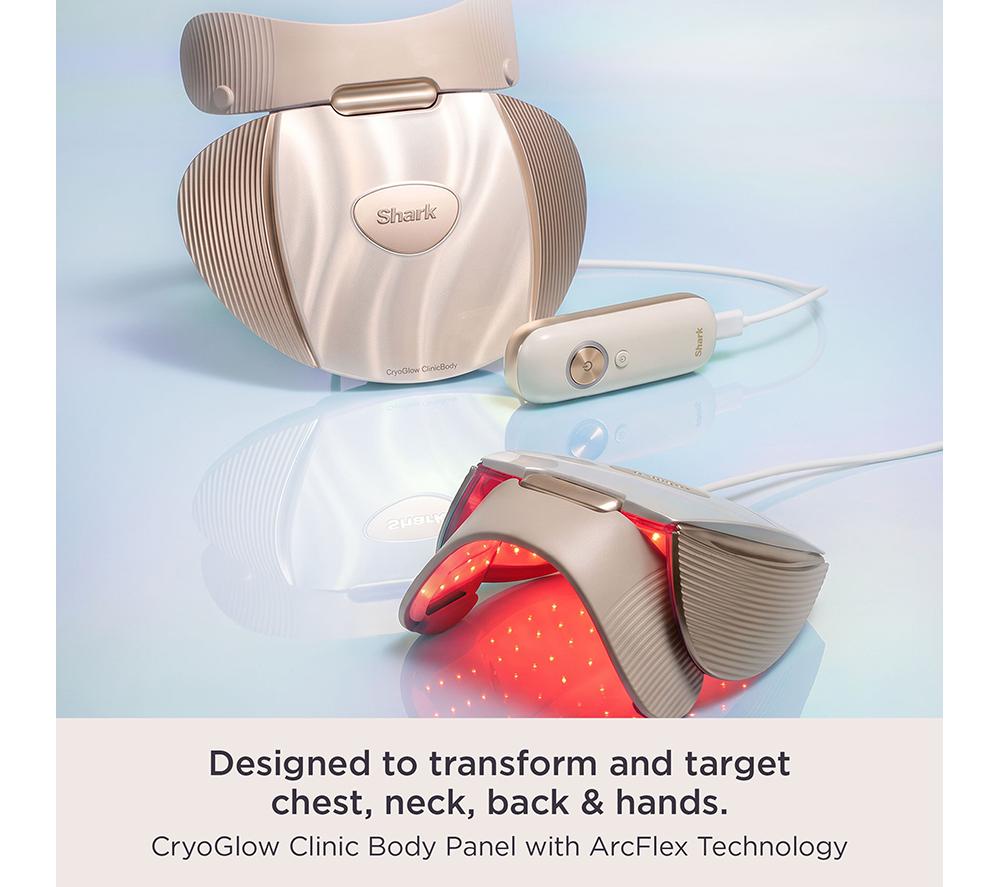 SHARK FW575UKGD1 CryoGlow Clinic LED Face + Body System - White Gold image number 4 of 10
