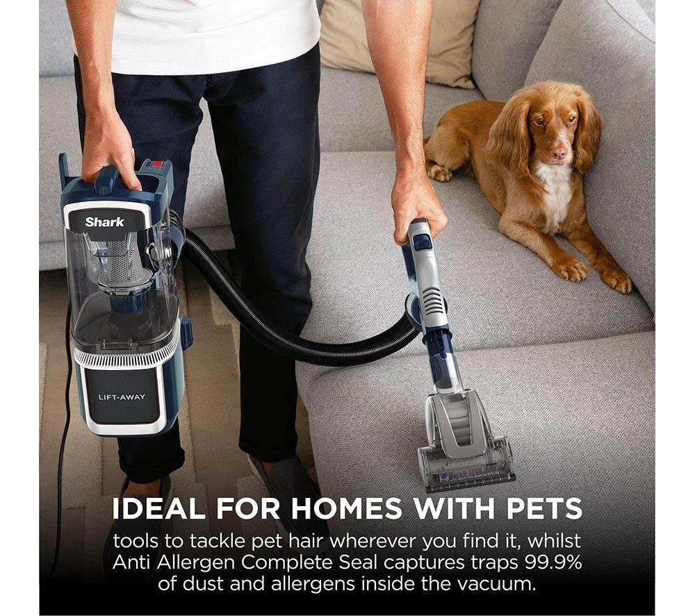SHARK DuoClean Lift-Away LA400UKT Upright Bagless Vacuum Cleaner - Navy & Silver image number 7 of 10