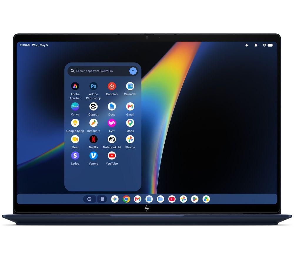 HP GoogleBook 14 - Snapdragon X Elite, 512 GB SSD, Atmospheric Blue image number 5 of 5