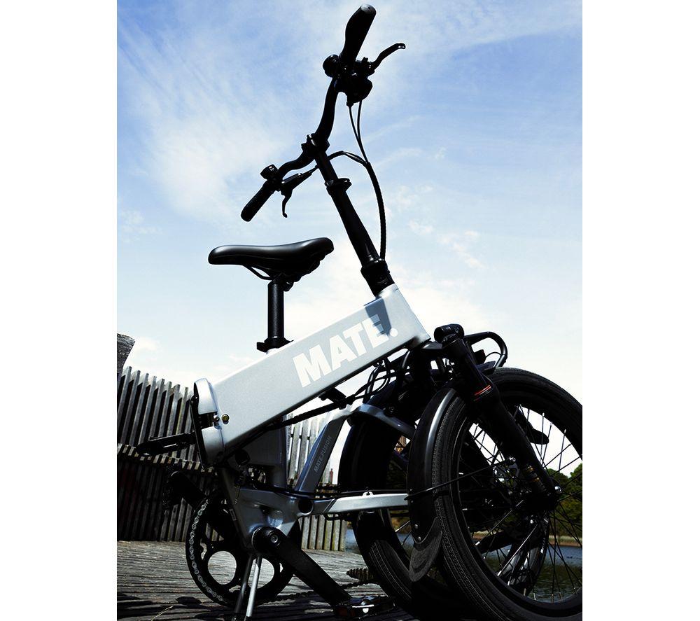 MATE Fusion Electric Folding Bike - Silver Comet image number 2 of 3
