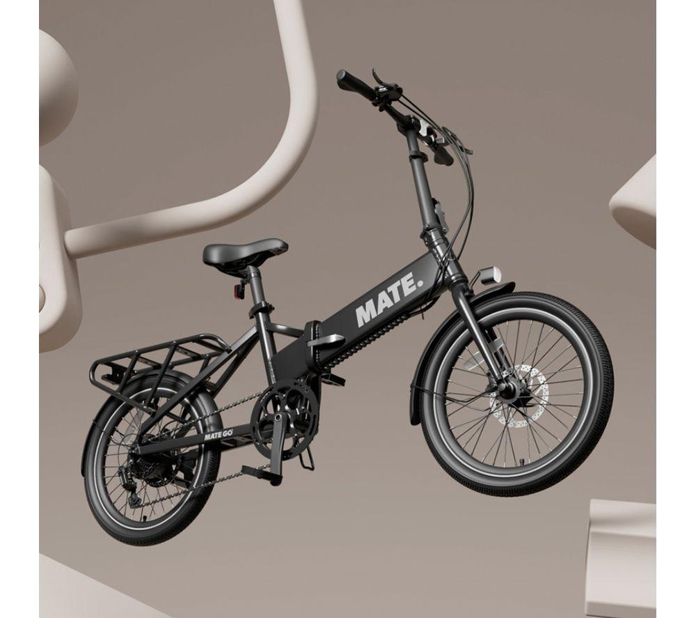 MATE Go+ Electric Folding Bike - Subdued Black image number 2 of 3