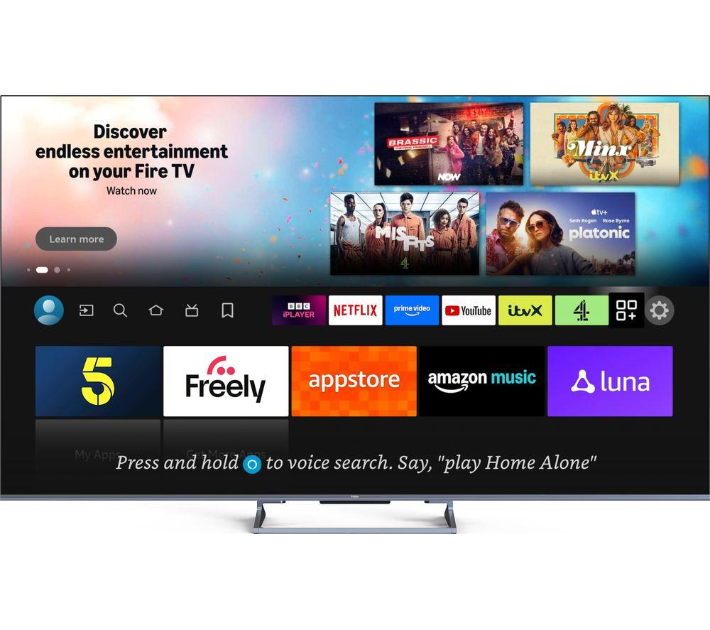 Haier 55" S90 Qled 4K Hdr Smart Fire Tv With Freely - H55s90guf, Black
