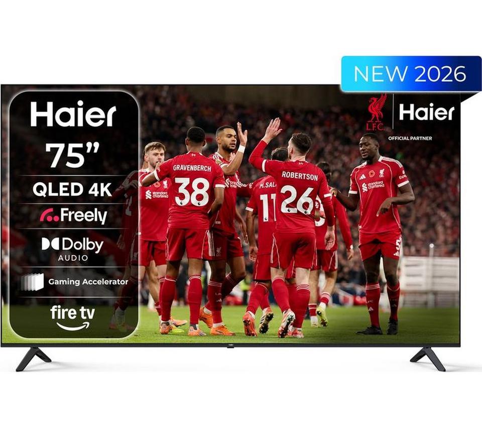 HAIER S80 75" QLED 4K HDR Smart Fire TV with Freely - H75S80GUF