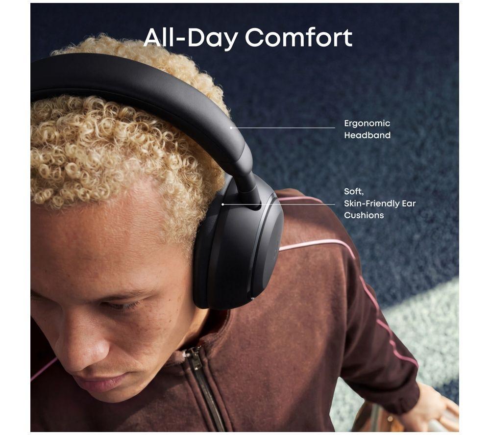 SOUNDCORE Space 2 Wireless Bluetooth Noise-Cancelling Headphones - Black image number 4 of 6