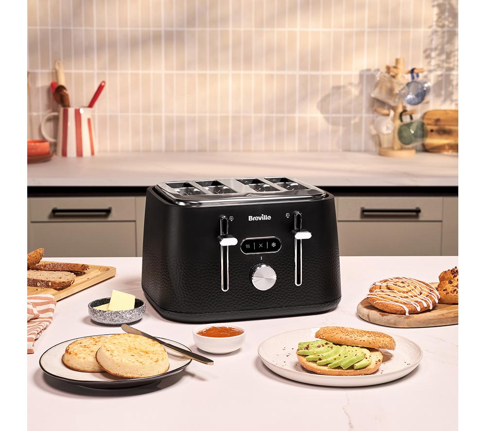 BREVILLE Cobolt VTR043 4-Slice Toaster - Black image number 3 of 6