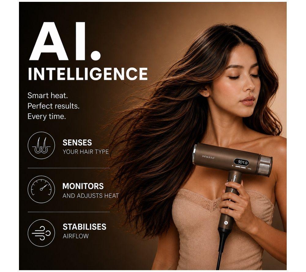 SENSSE SNSEAFD01 Airfast Hairdryer - Chocolate Brown image number 7 of 8