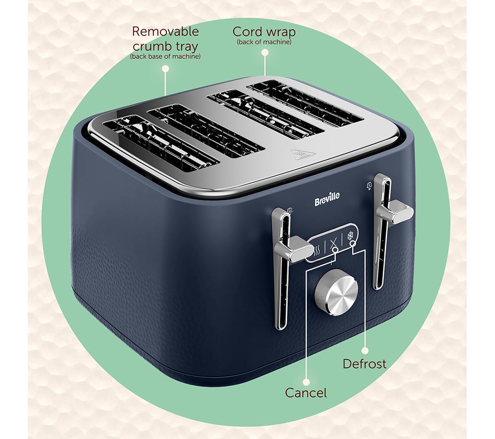 BREVILLE Cobolt VTR045 4-Slice Toaster - Abyss Navy image number 6 of 7