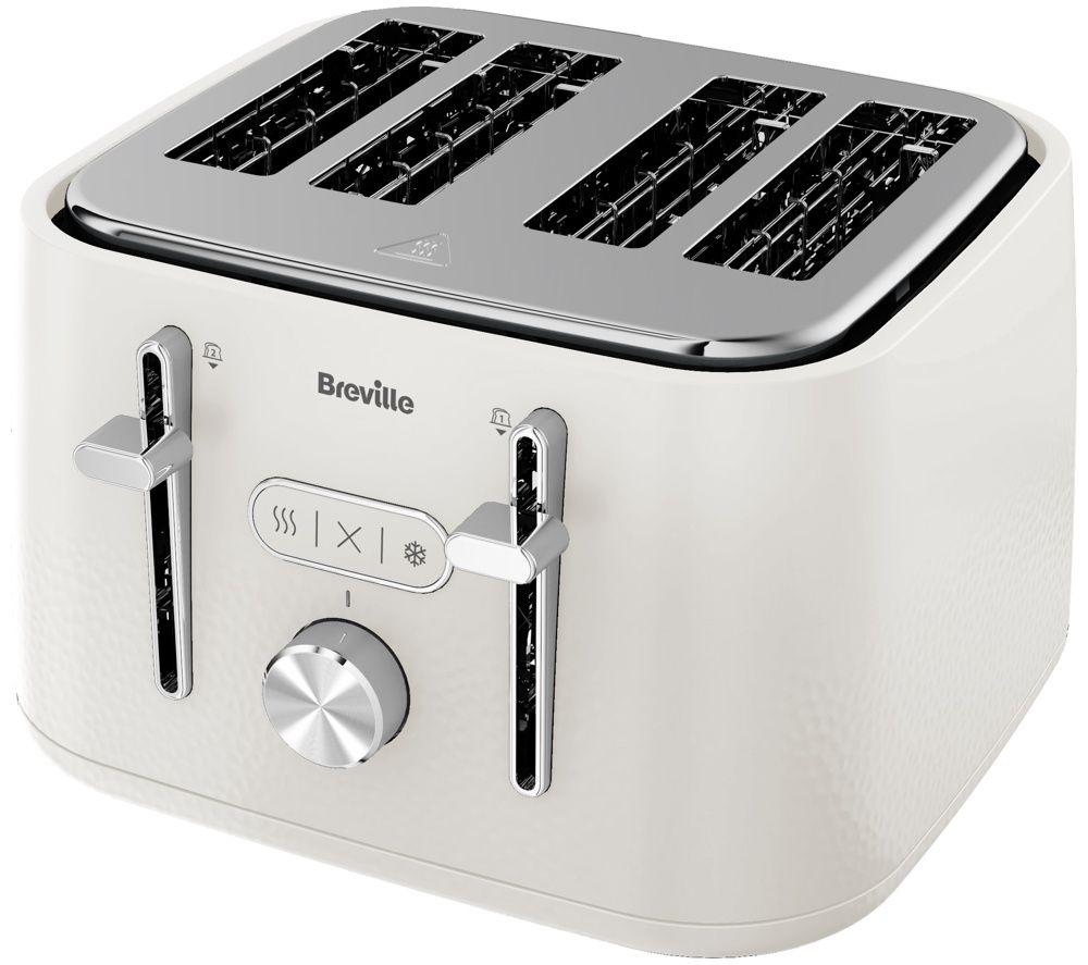BREVILLE Cobolt VTR043 4-Slice Toaster - White image number 3 of 5