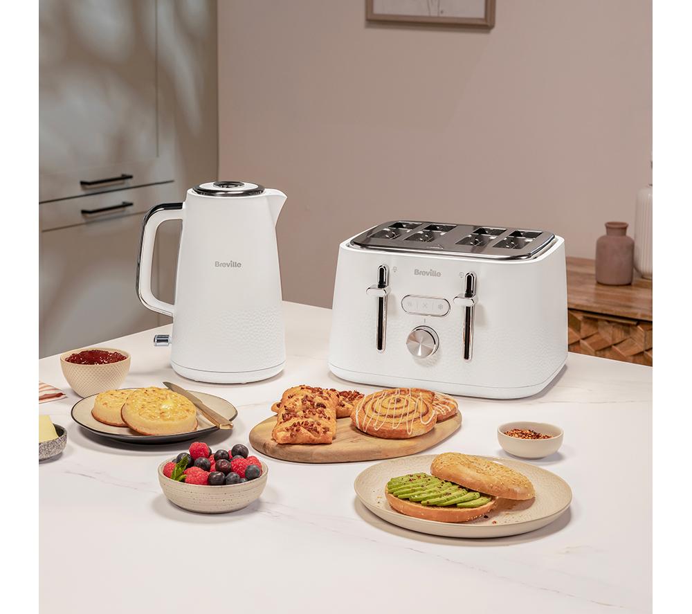 BREVILLE Cobolt VTR043 4-Slice Toaster - White image number 5 of 5