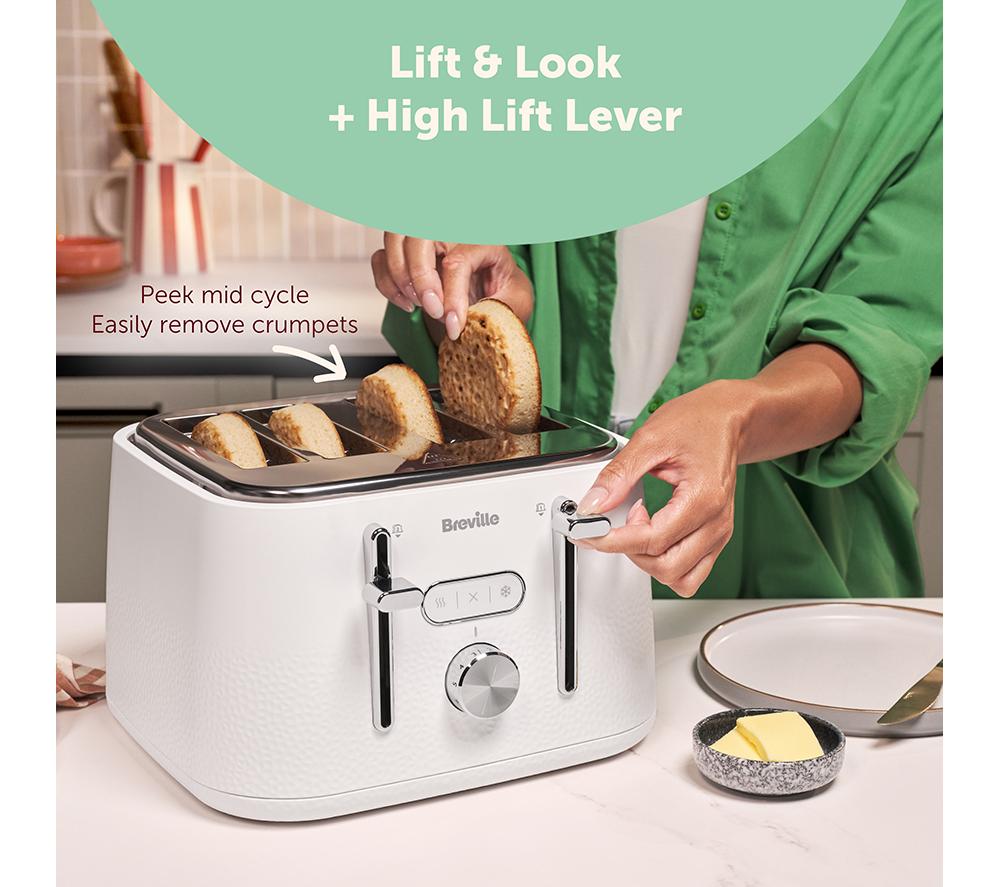 BREVILLE BREVILLE Cobolt VTR066 4-Slice Toaster - White image number 6 of 8