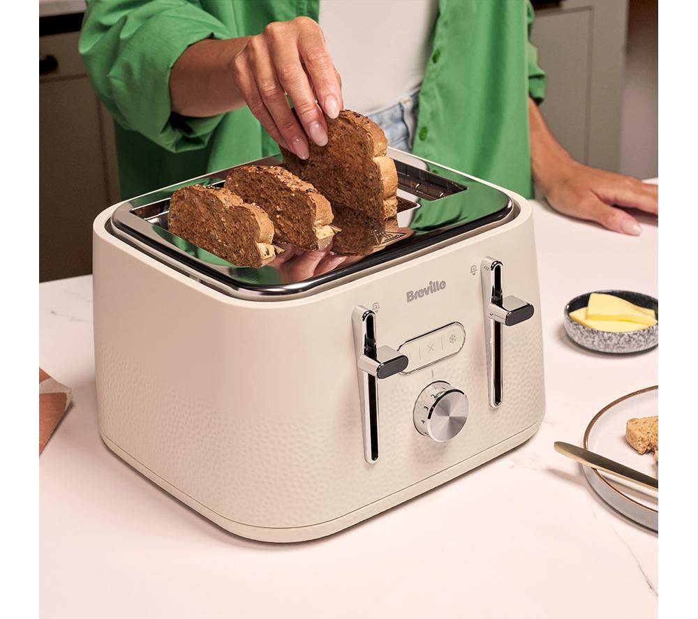 BREVILLE Cobolt VTR044 4-Slice Toaster - Oatmilk image number 3 of 5