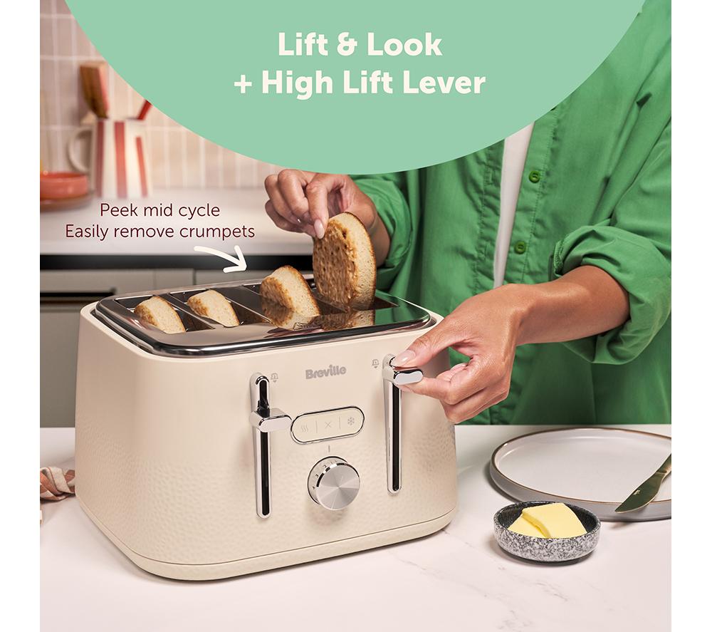 BREVILLE Cobolt VTR044 4-Slice Toaster - Oatmilk image number 6 of 7