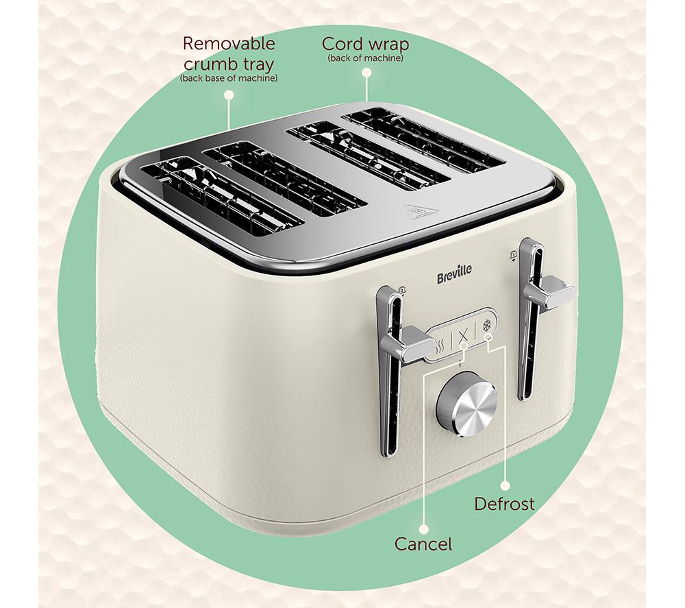 BREVILLE Cobolt VTR044 4-Slice Toaster - Oatmilk image number 7 of 7