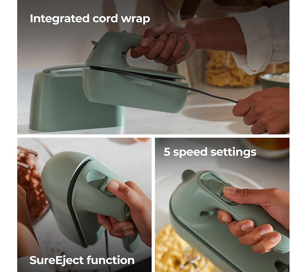 KENWOOD Quickmix Go HMP40.000.GR Hand Mixer - Eucalyptus Green image number 4 of 8