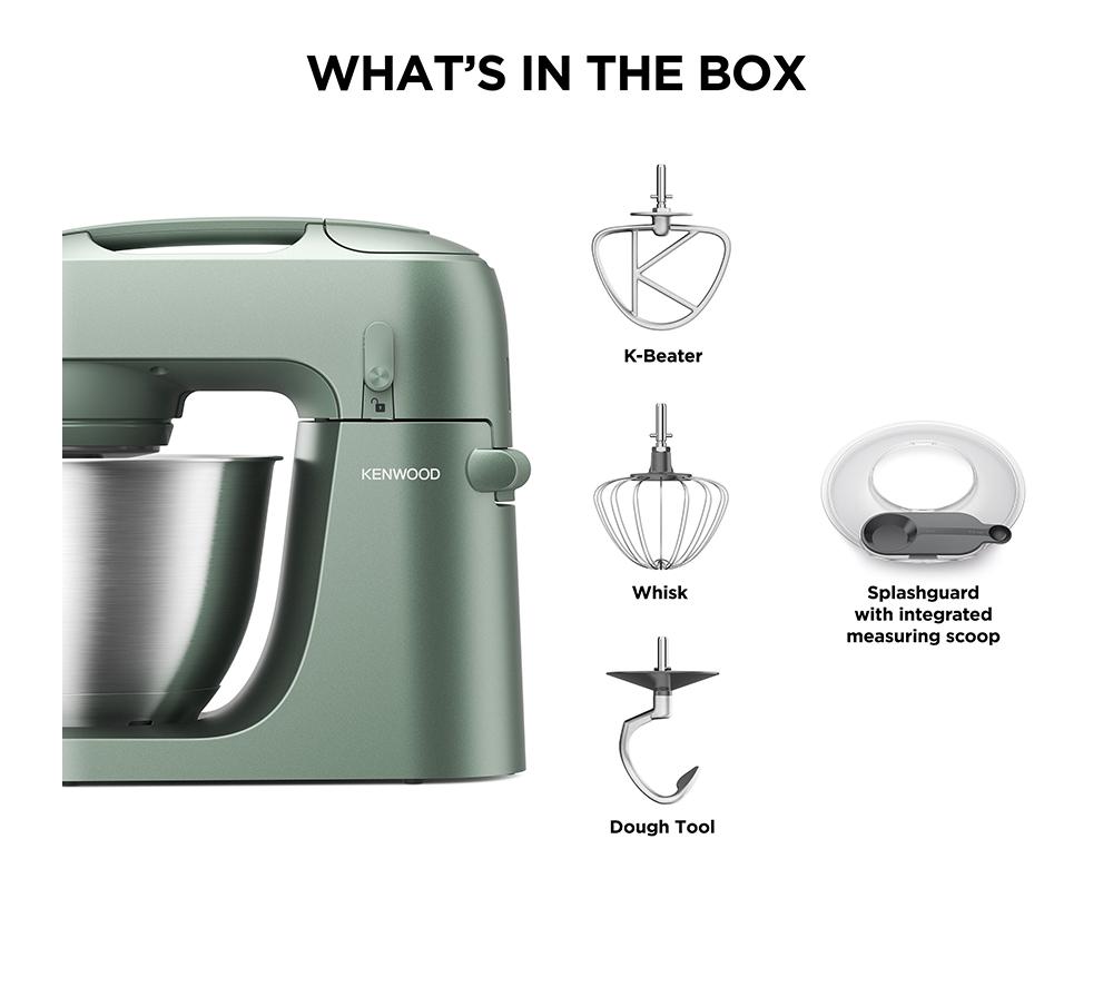 KENWOOD Go KZM35.000GR Stand Mixer - Eucalyptus Green image number 7 of 8