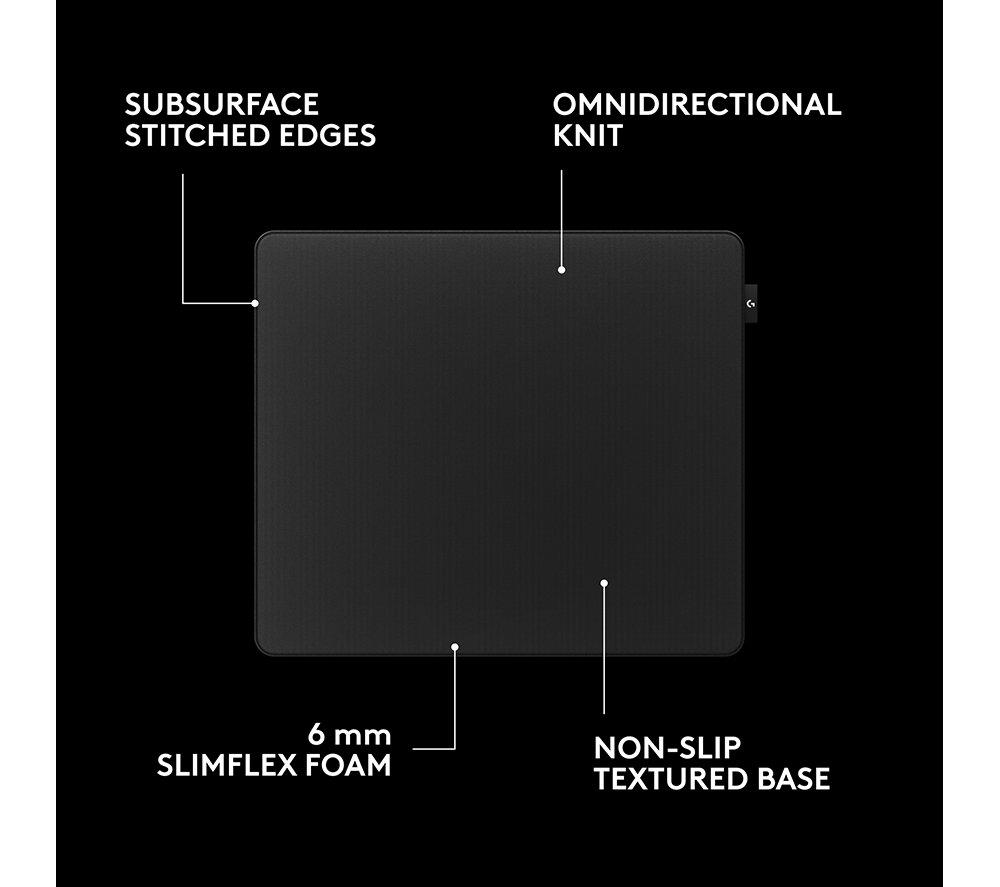 LOGITECH Pro X Control Mouse Mat - Black image number 3 of 9