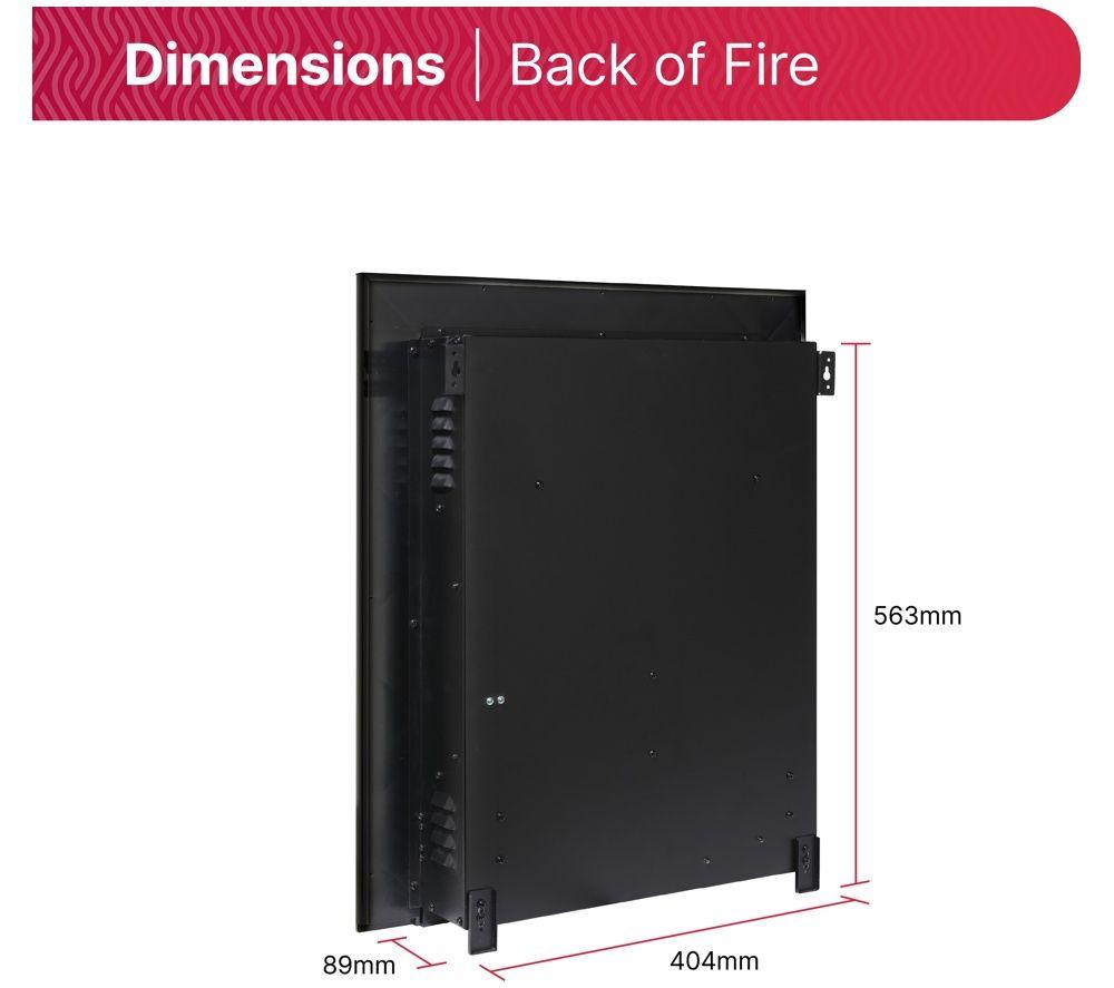 DIMPLEX Clement CMT20BL Electric Fireplace - Black image number 2 of 6