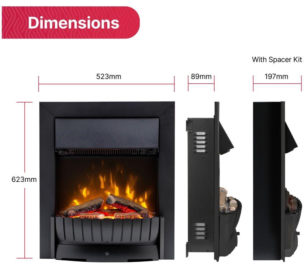 DIMPLEX Clement CMT20BL Electric Fireplace - Black image number 5 of 6