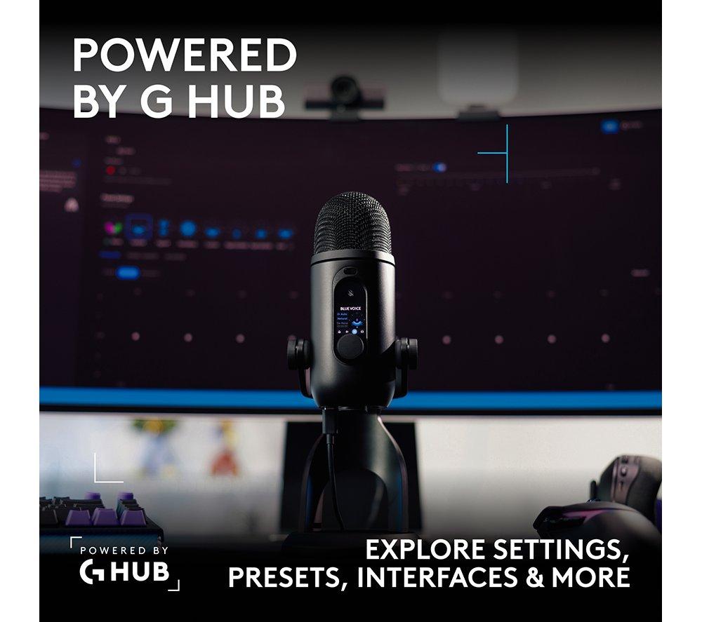LOGITECH Yeti 2 USB Microphone - Black image number 9 of 10