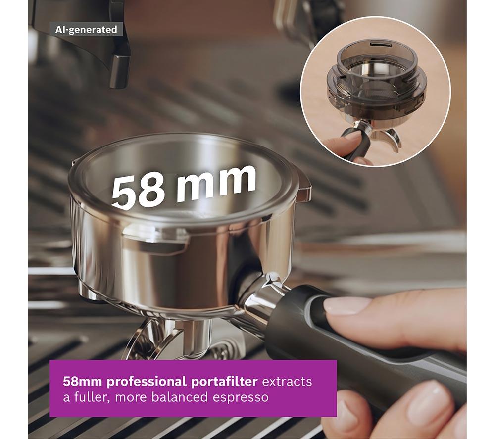 BOSCH Series 4 HomeCafe PFG403B3 Semi-Automatic Coffee Machine - Silver image number 5 of 15