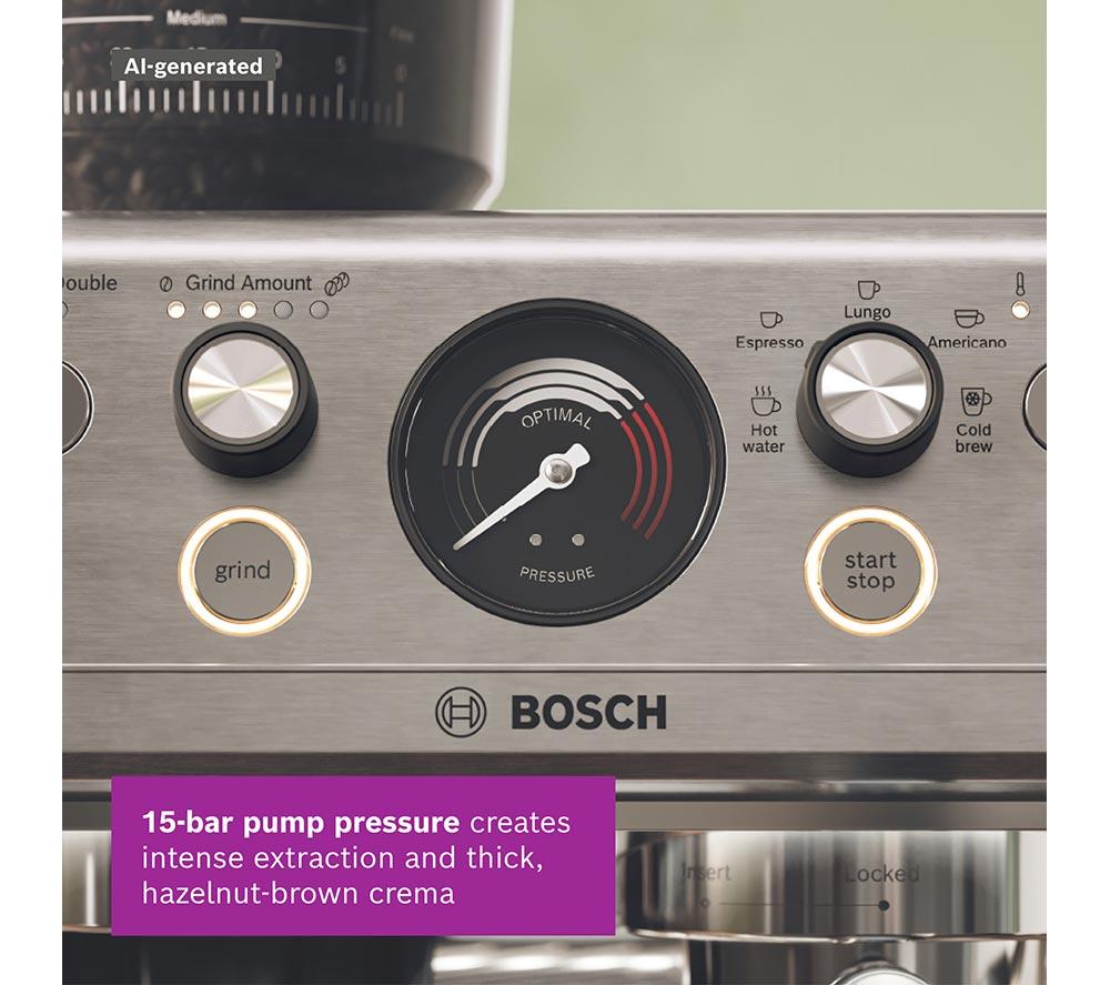 BOSCH Series 4 HomeCafe PFG403B3 Semi-Automatic Coffee Machine - Silver image number 8 of 15