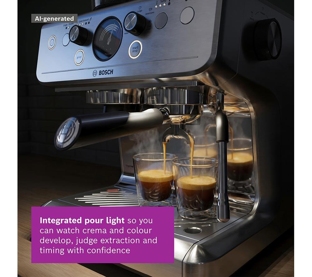 BOSCH Series 4 HomeCafe PFG403B3 Semi-Automatic Coffee Machine - Silver image number 10 of 15