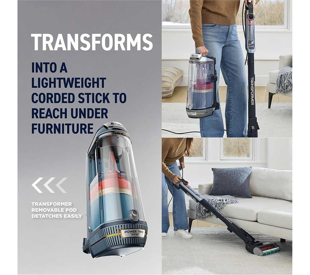 SHARK PowerDetect Transformer LX5000UKT Bagless Upright Vacuum Cleaner - Chimera Blue image number 5 of 10