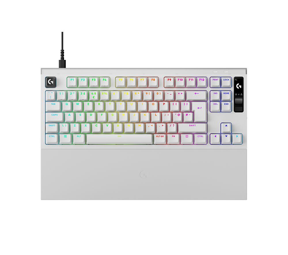 Logitech Pro X2 Rapid Mechanical Gaming Keyboard - White, White
