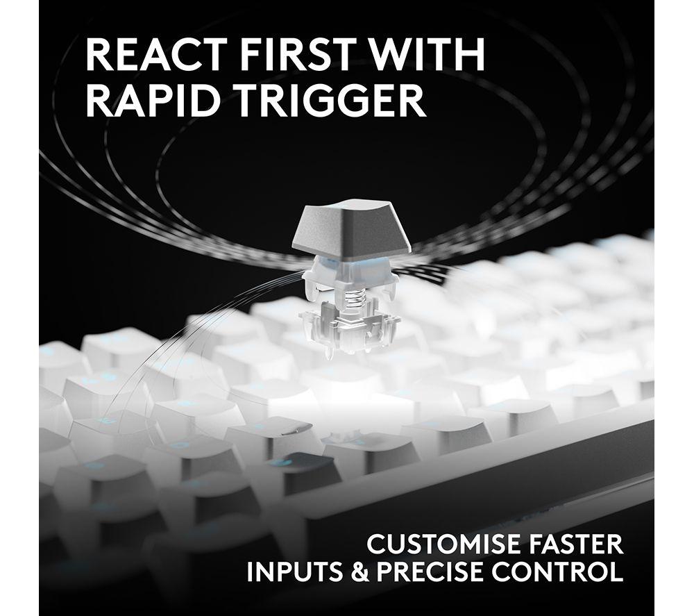 LOGITECH PRO X2 RAPID Mechanical Gaming Keyboard - White image number 2 of 10