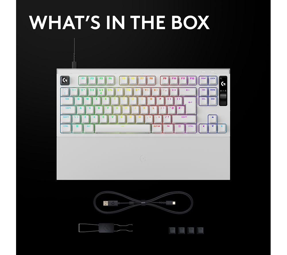 LOGITECH PRO X2 RAPID Mechanical Gaming Keyboard - White image number 10 of 10