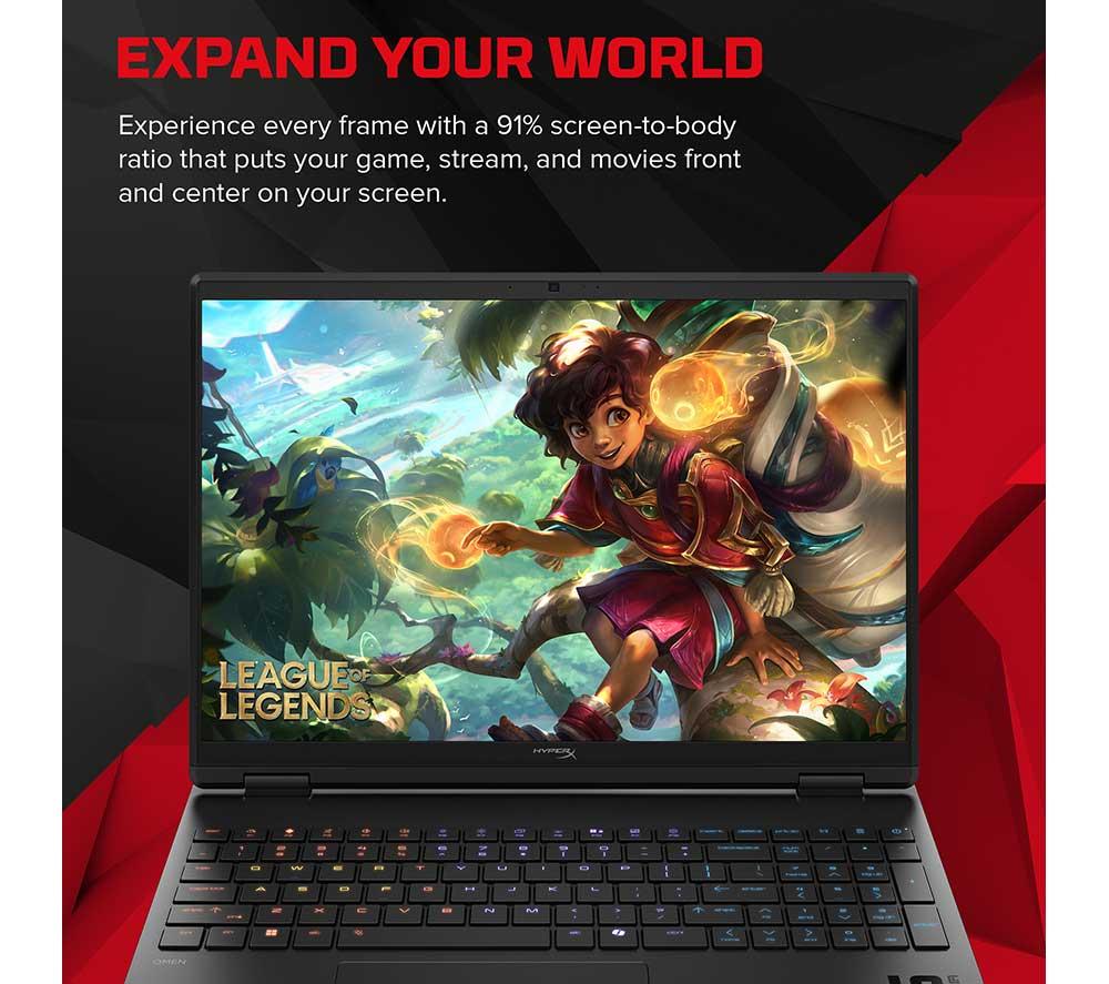 HP HyperX OMEN 15" Gaming Laptop (Intel&reg; Core&trade; Ultra 7, RTX 5060, 512 GB SSD), Gaming Mouse & Wireless Headset Bundle image number 6 of 30