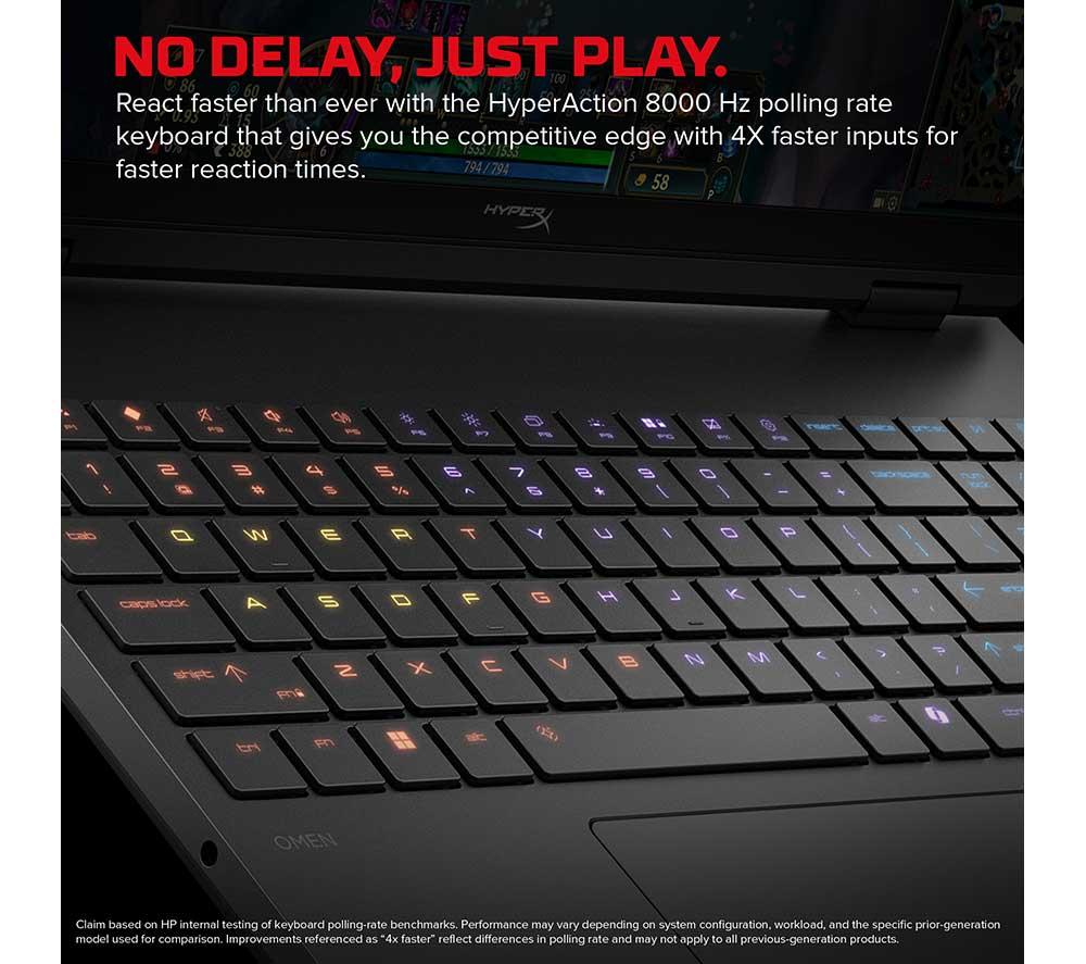 HP HyperX OMEN 15" Gaming Laptop (Intel&reg; Core&trade; Ultra 7, RTX 5060, 512 GB SSD), Gaming Mouse & Wireless Headset Bundle image number 7 of 30