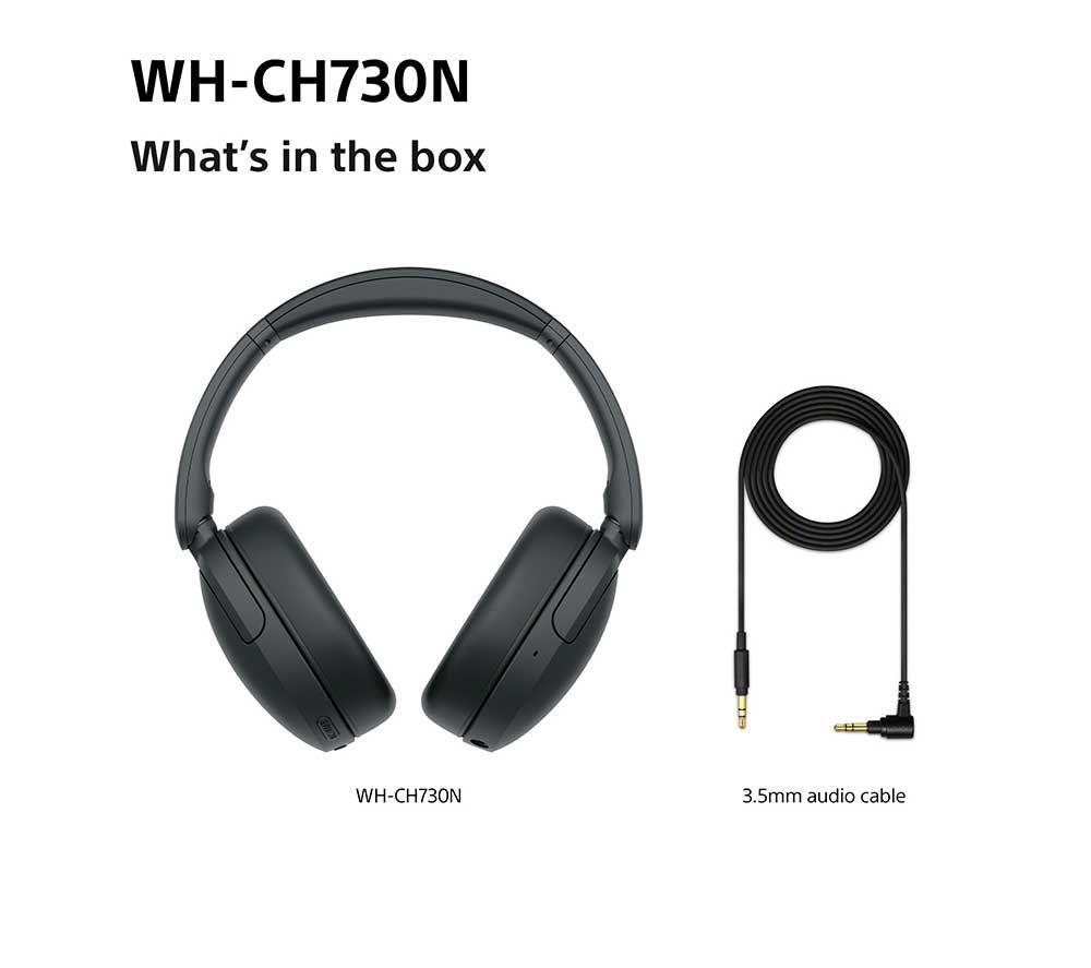 SONY WH-CH730NB Wireless Bluetooth Noise-Cancelling Headphones - Black image number 9 of 16