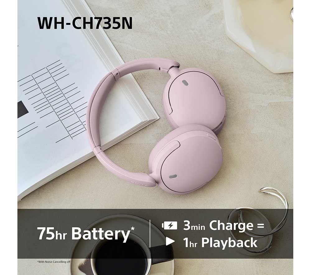 SONY WH-CH730NB Wireless Bluetooth Noise-Cancelling Headphones - Black image number 13 of 16