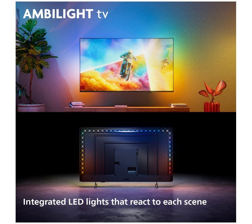 PHILIPS Ambilight PQS8501 55" QLED 4K HDR Smart TV (2026) with Freely - 55PQS8501/05 image number 2 of 14