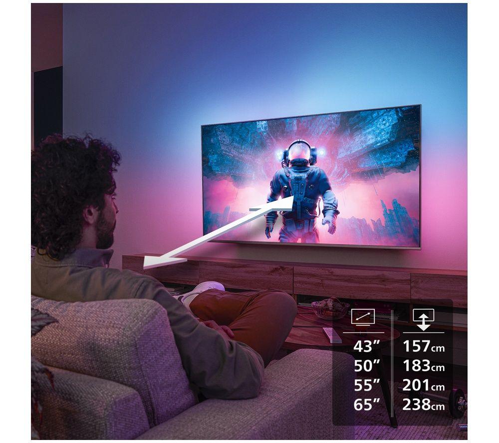PHILIPS Ambilight PQS8501 55" QLED 4K HDR Smart TV (2026) with Freely - 55PQS8501/05 image number 10 of 14
