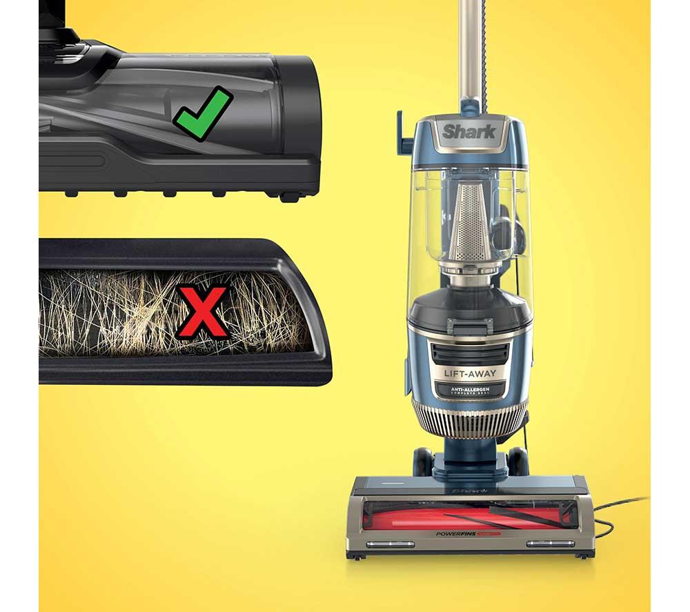 SHARK LU251UKT Rotator Pet Bagless Corded Upright Vacuum Cleaner - Dark Blue & Champagne image number 10 of 15