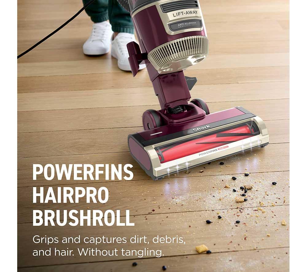 SHARK Rotator LU251UK Upright Bagless Vacuum Cleaner - Red Plum & Champagne image number 4 of 11